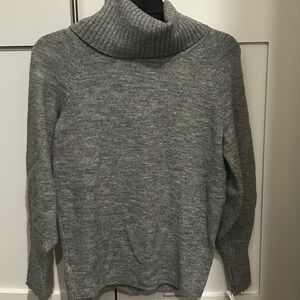Banana Republic Heather Gray Cowl Neck Sweater